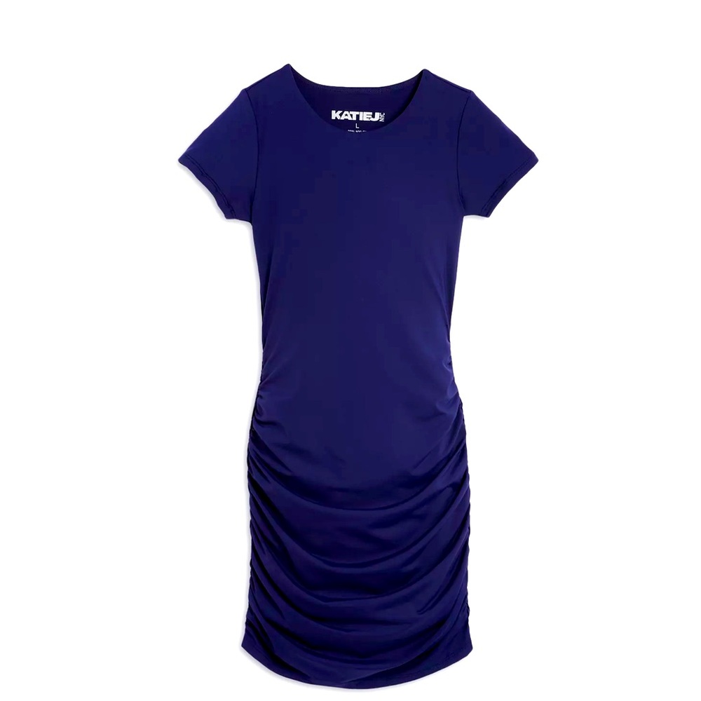 KATIE J NYC Tween Riley Ruched Dress Navy Size M